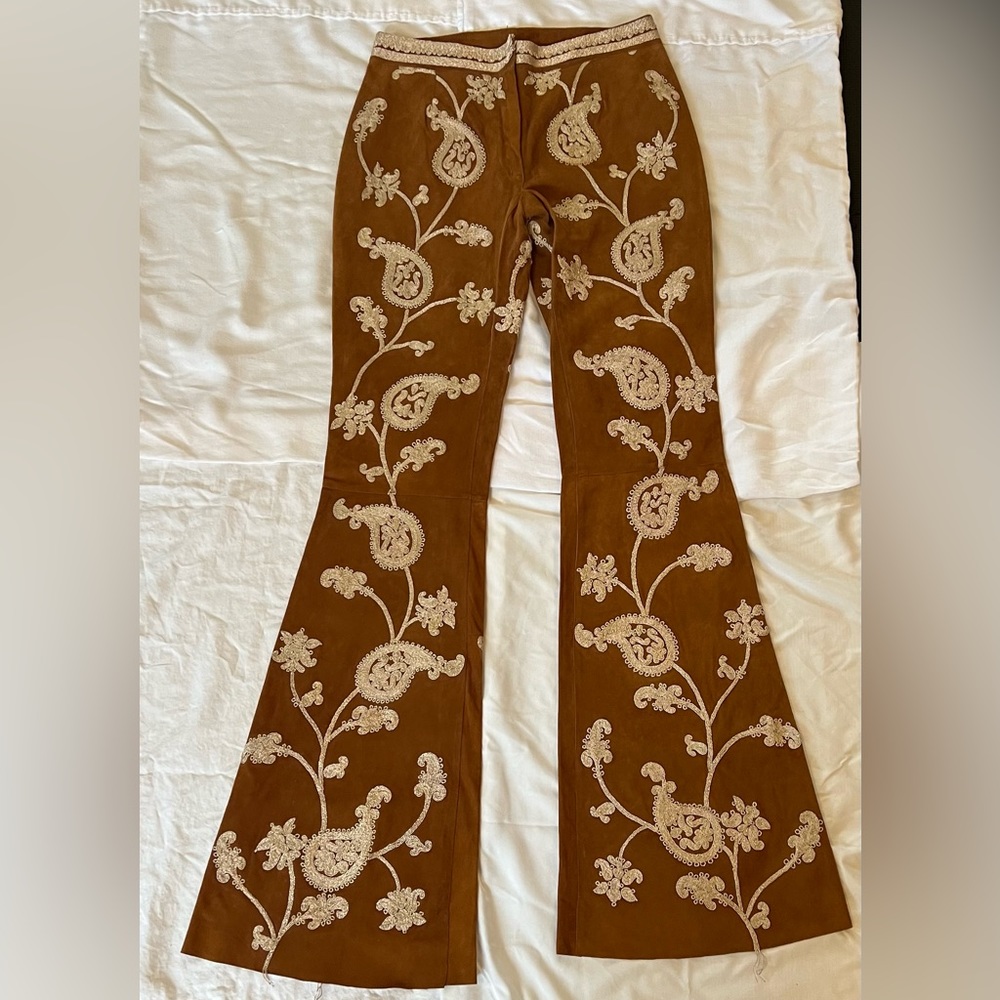 Vintage Dolce & Gabbana Goat Skin Dress Pants